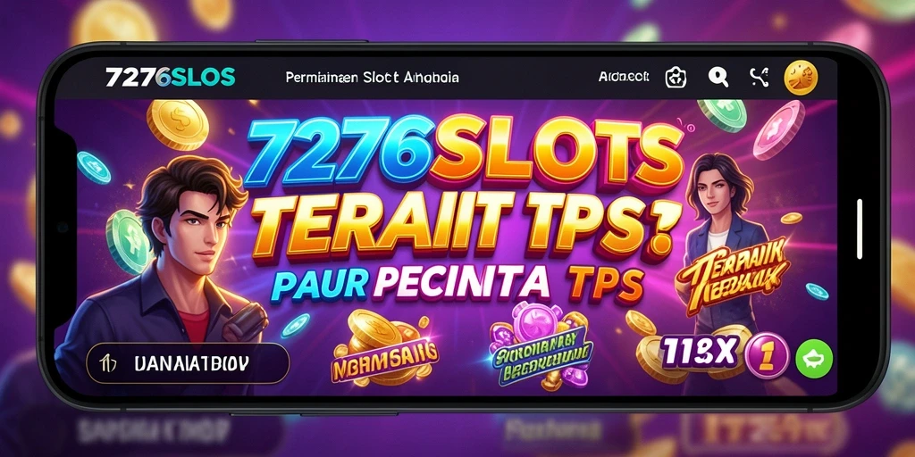 Tampilan gameplay seru dari 7276SLOTS yang menampilkan slot berwarna-warni.