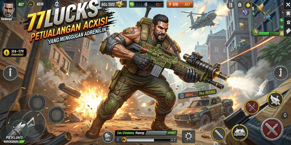 Tampilan menarik dari gameplay seru di 77LUCKS.