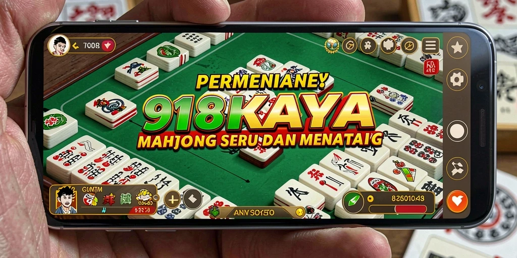 Gameplay seru Mahjong di aplikasai 918KAYA.