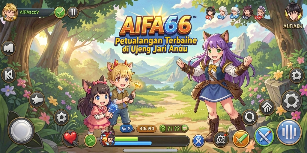 Tampilan gameplay seru AIFA66 dengan karakter Anime ikonik.