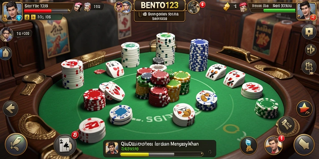 Tampilan permainan QiuQiu BENTO123 yang menarik dan interaktif.
