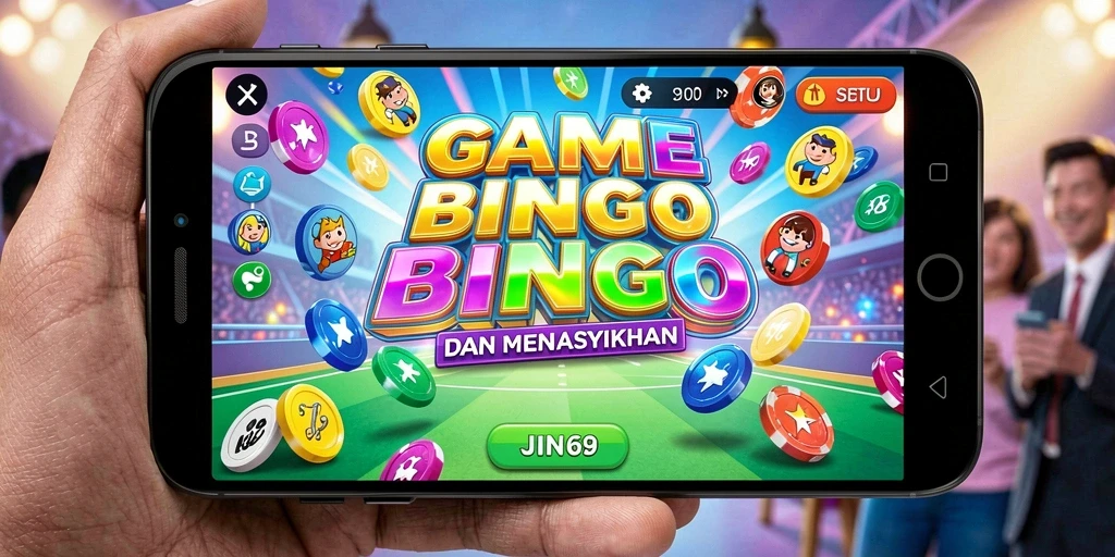 Tampilan gameplay JIN69 yang penuh warna dan menyenangkan.