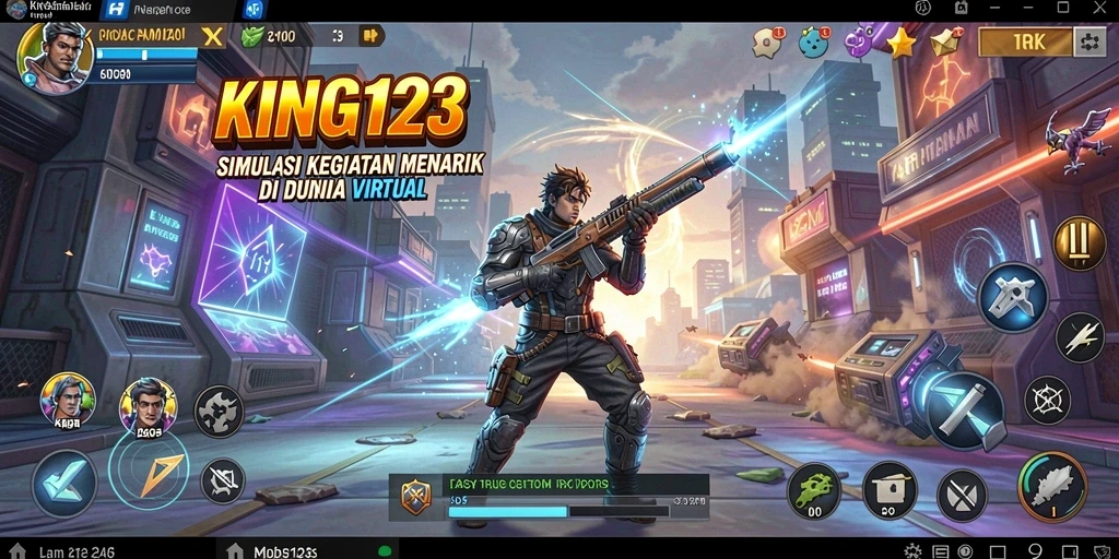 Tampilan gameplay KING123 yang menarik dan interaktif di dunia virtual.