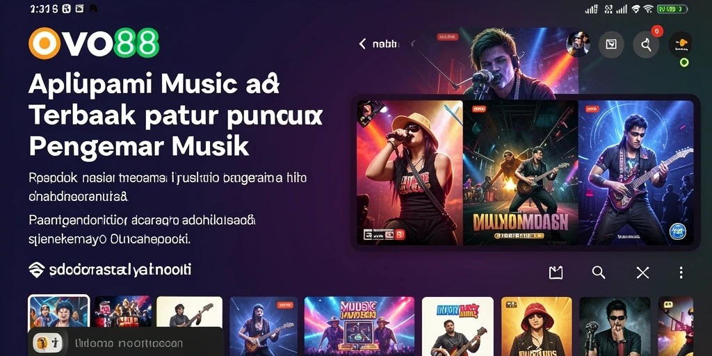 Screenshot gameplay OVO88 yang menampilkan pengalaman mendengarkan musik.