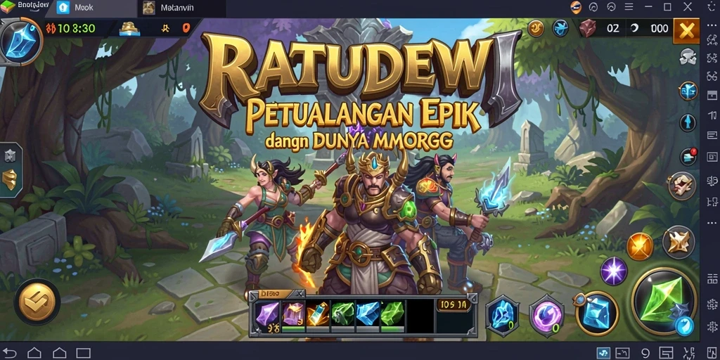 Tangkapan layar dari gameplay <strong>RATUDEWI</strong> menampilkan aksi pertempuran yang mendebarkan.