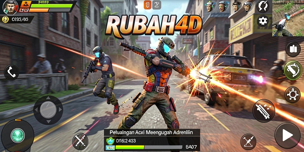 Tangkapan layar menampilkan aksi seru dalam gameplay RUBAH4D.