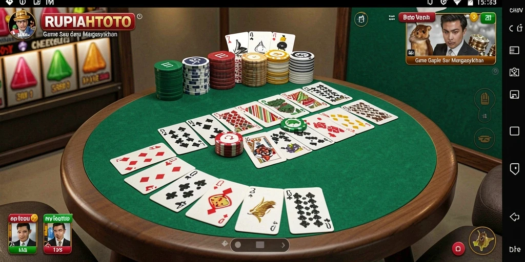 Screenshot gameplay RUPIAHTOTO menampilkan keseruan bermain Gaple.