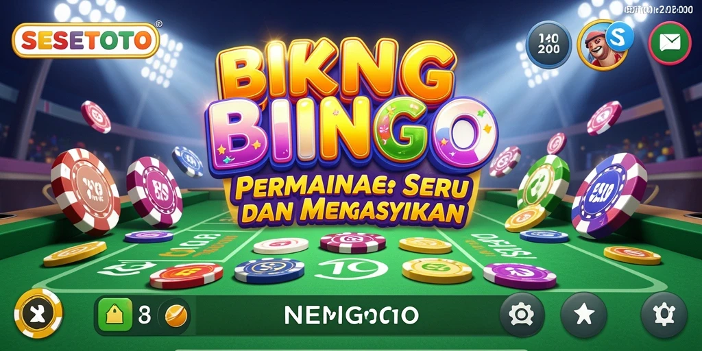 Tampilan gameplay Bingo yang menarik dan interaktif.